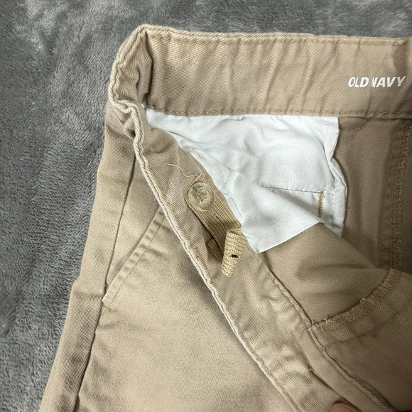Old Navy Boy's Khaki Shorts Size 12 Built-In-Flex Adjustable Waist Camel - Picture 10 of 14